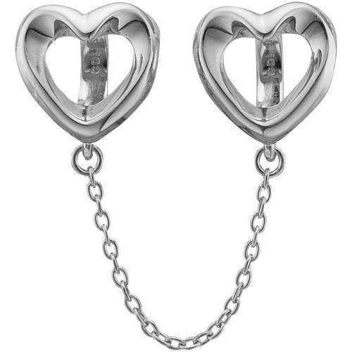 Image of Christina Collect sølv Safety hearts sikkerhedslås med hjerter, model 630-S99